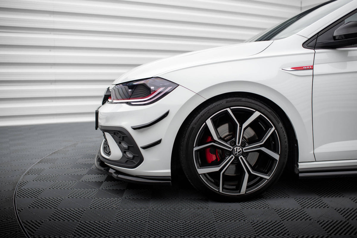 Stoßstangen Flaps Wings vorne Canards passend für VW Polo GTI Mk6 Facelift – Ansicht 5