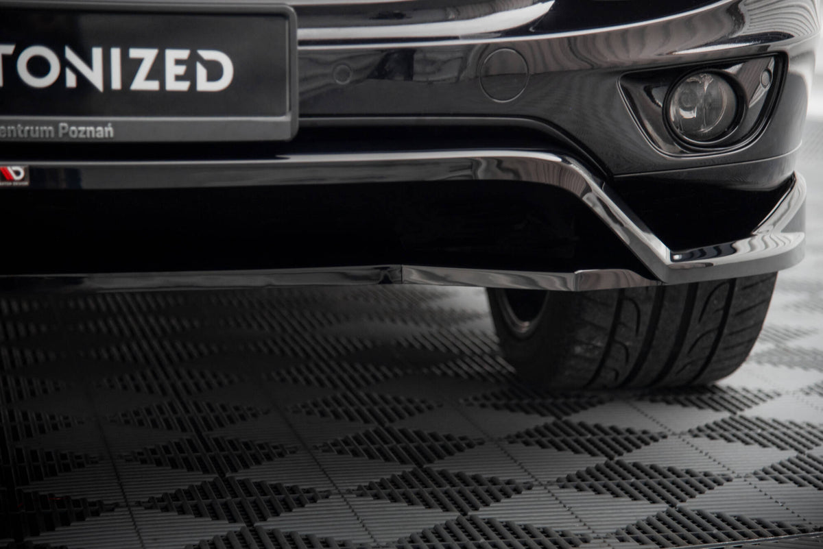 Street+ Spoilerlippe Front Ansatz passend für Porsche Cayenne Mk2 Facelift schwarz Hochglanz – Ansicht 6