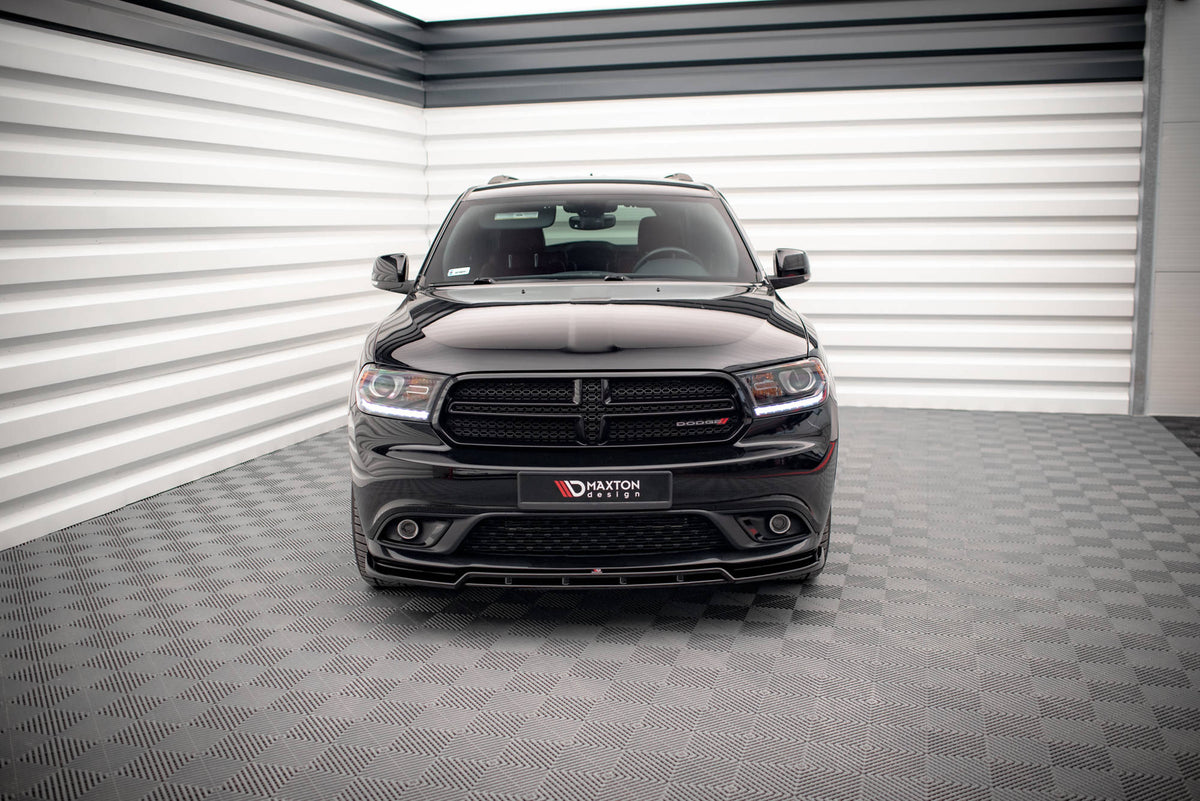 Street+ Spoilerlippe Front Ansatz passend für Dodge Durango RT Mk3 schwarz Hochglanz – Ansicht 1