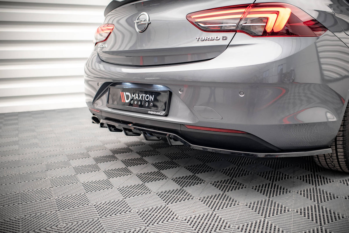 Street+ Mittlerer Diffusor RACE passend für Opel Insignia Mk2 schwarz Hochglanz – Ansicht 4