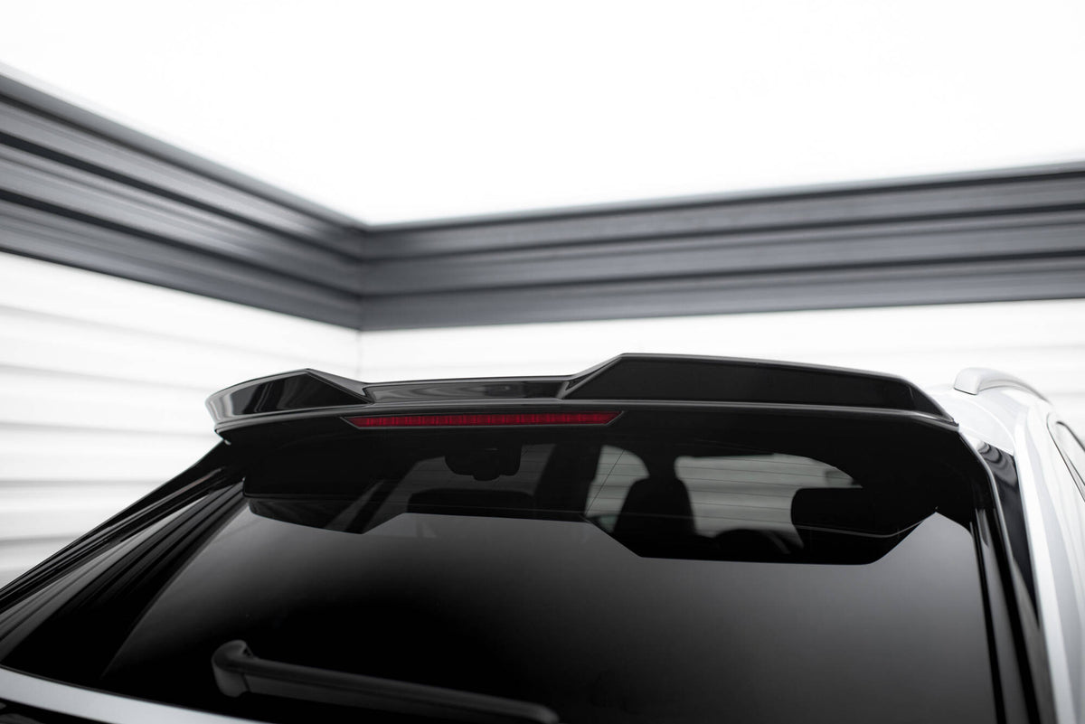 Höher Heckspoiler Lippe 3D Audi Q8 / SQ8 / Q8 S-Line Mk1 schwarz Hochglanz – Ansicht 6
