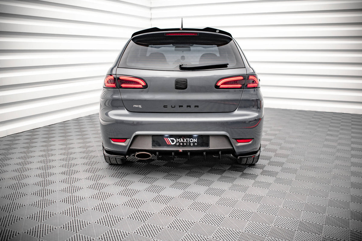 Diffusor Heck Ansatz passend für Seat Ibiza Cupra Mk3 schwarz Hochglanz – Ansicht 1