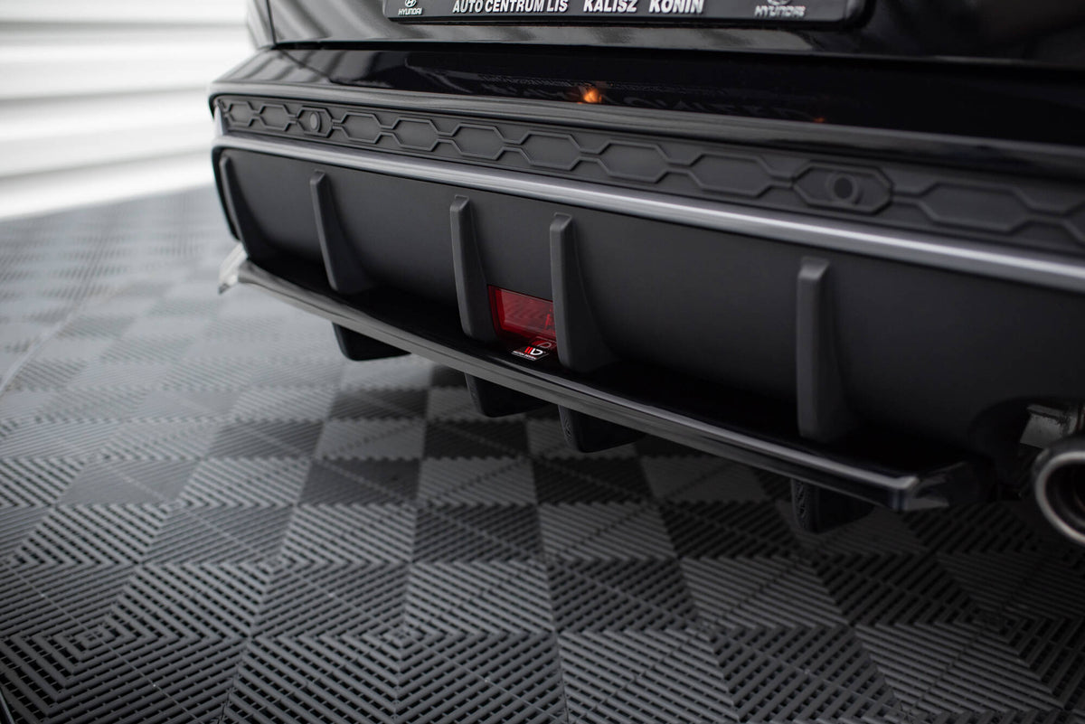 Street+ Mittlerer Diffusor RACE passend für Hyundai Kona N-Line Mk2 schwarz Hochglanz – Ansicht 3