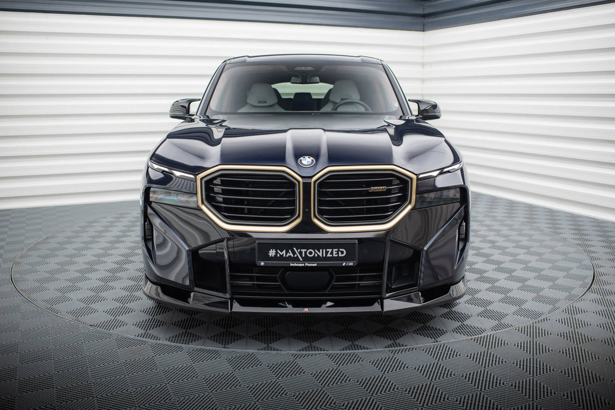Street+ Spoilerlippe Front Ansatz V.2 passend für BMW XM G09 schwarz Hochglanz – Ansicht 1