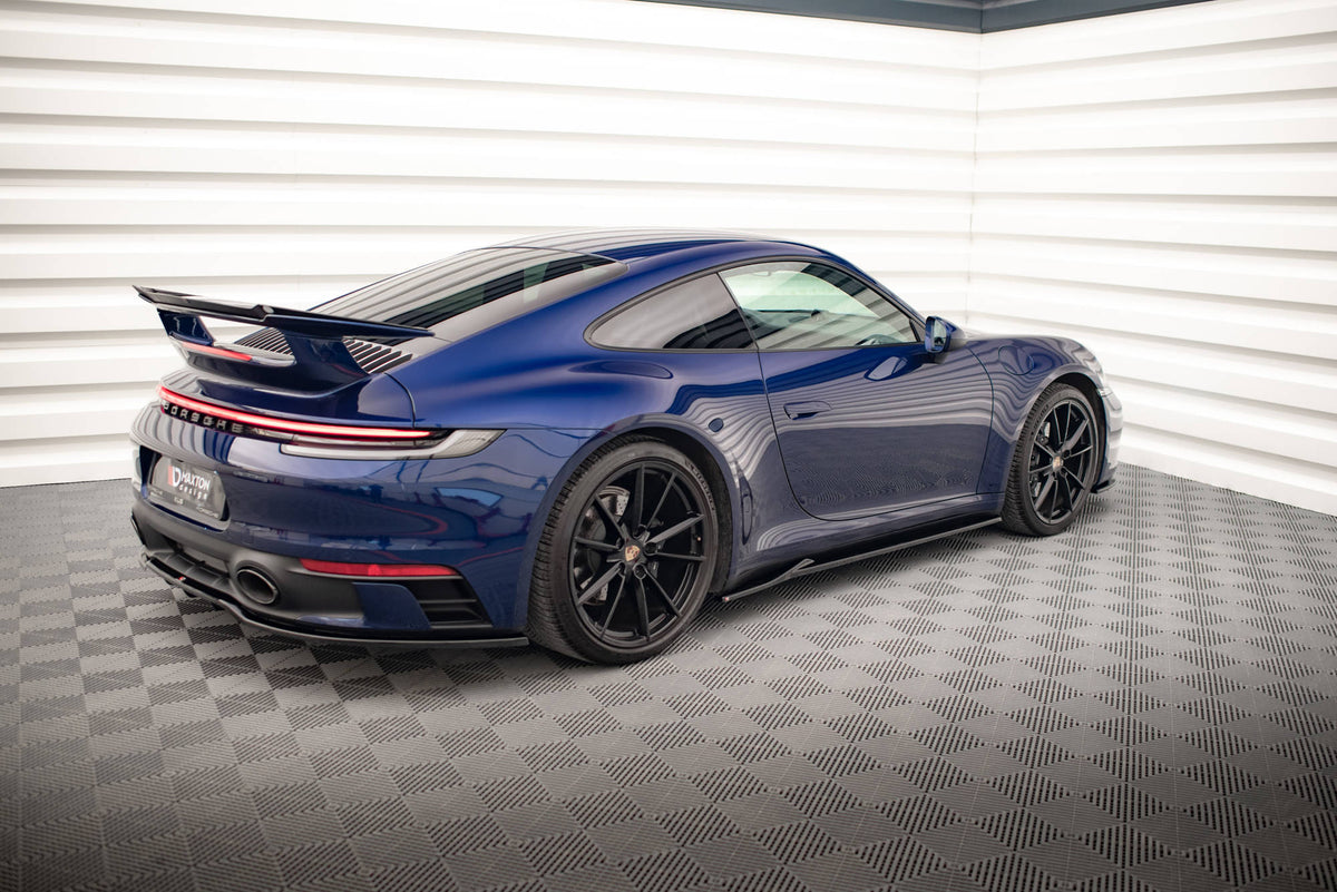 Street+ Seitenschweller Leisten passend für V.1 passend für Porsche 911 Carrera Aero / Carrera GTS 992 schwarz Hochglanz – Ansicht 4