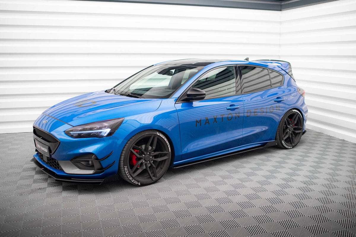Seitenschweller Flaps passend für Ford Focus ST / ST-Line Mk4 schwarz Hochglanz – Ansicht 4