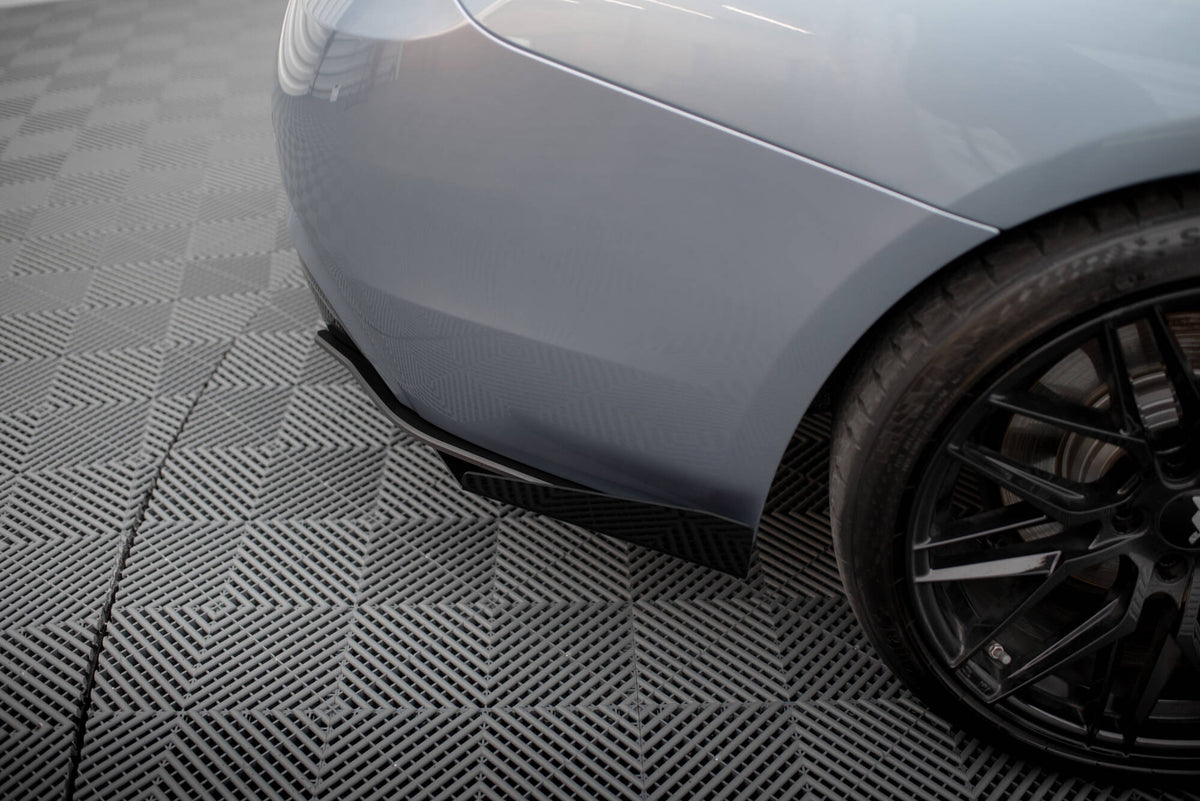 Street Pro Heck Ansatz Flaps Diffusor + Flaps passend für BMW 4er35i Coupe M-Paket F32 schwarz Hochglanz – Ansicht 3
