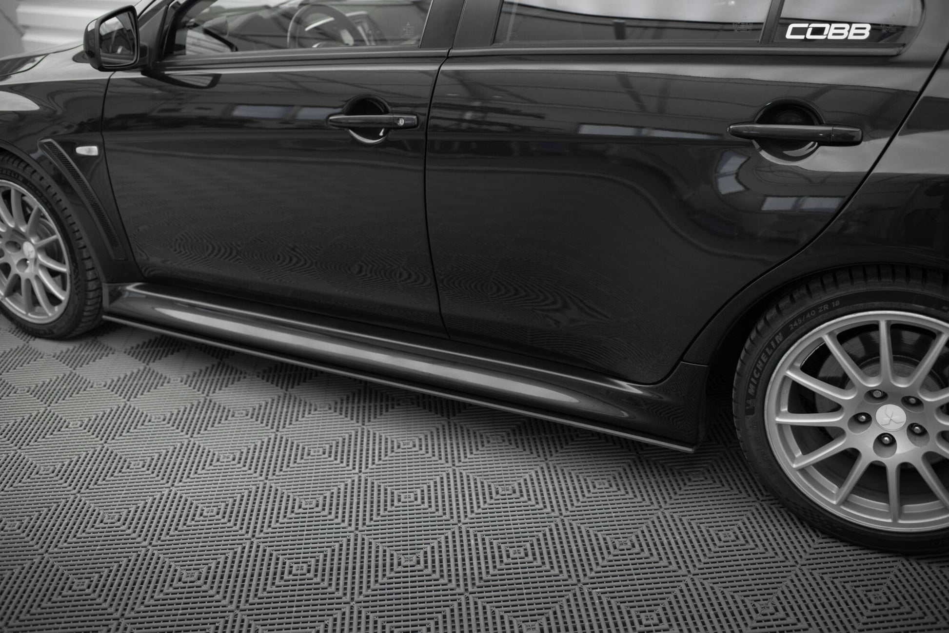 Street Pro Street+ Seitenschweller Leisten passend für Mitsubishi Lancer EVO X – Ansicht 4