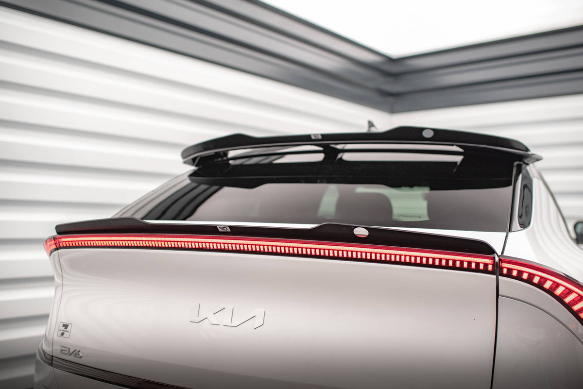 Niedriger Heckspoiler Lippe Kia EV6 Mk1 schwarz Hochglanz – Ansicht 4