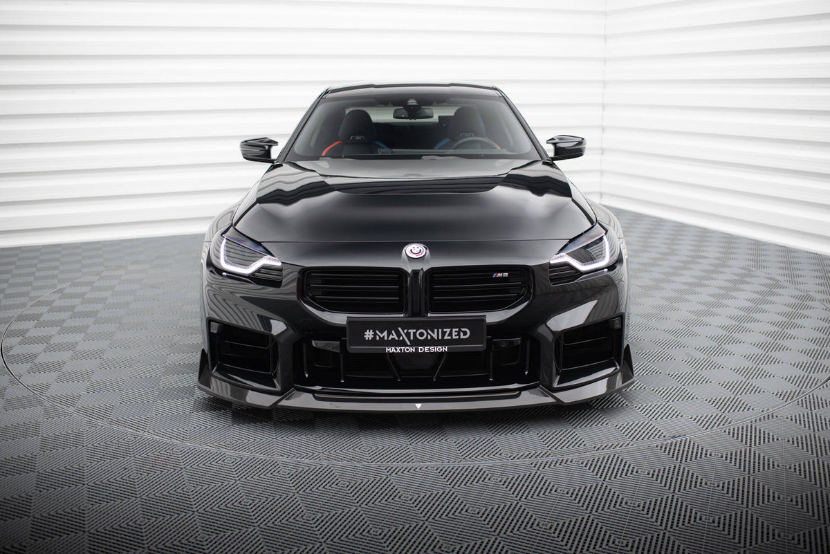 Prepreg Carbon Fiber Street+ Spoilerlippe Front Ansatz V.1 passend für BMW M2 G87 – Ansicht 1