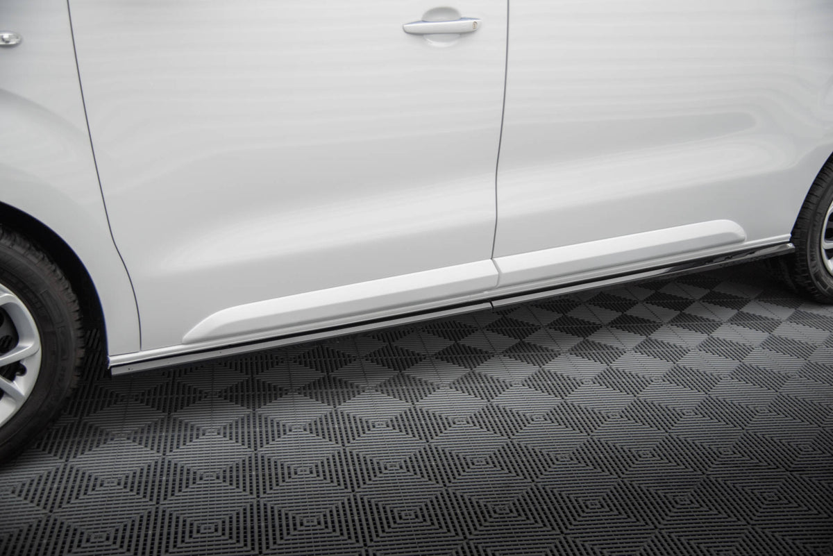 Street+ Seitenschweller Leisten passend für Peugeot Expert l2 /l3 Mk3 schwarz Hochglanz – Ansicht 3