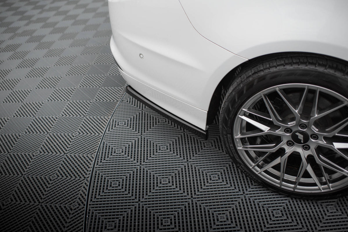 Heck Ansatz Flaps Diffusor passend für Ford Mondeo Sport Mk5 Facelift / Fusion Sport Mk2 Facelift schwarz Hochglanz – Ansicht 4