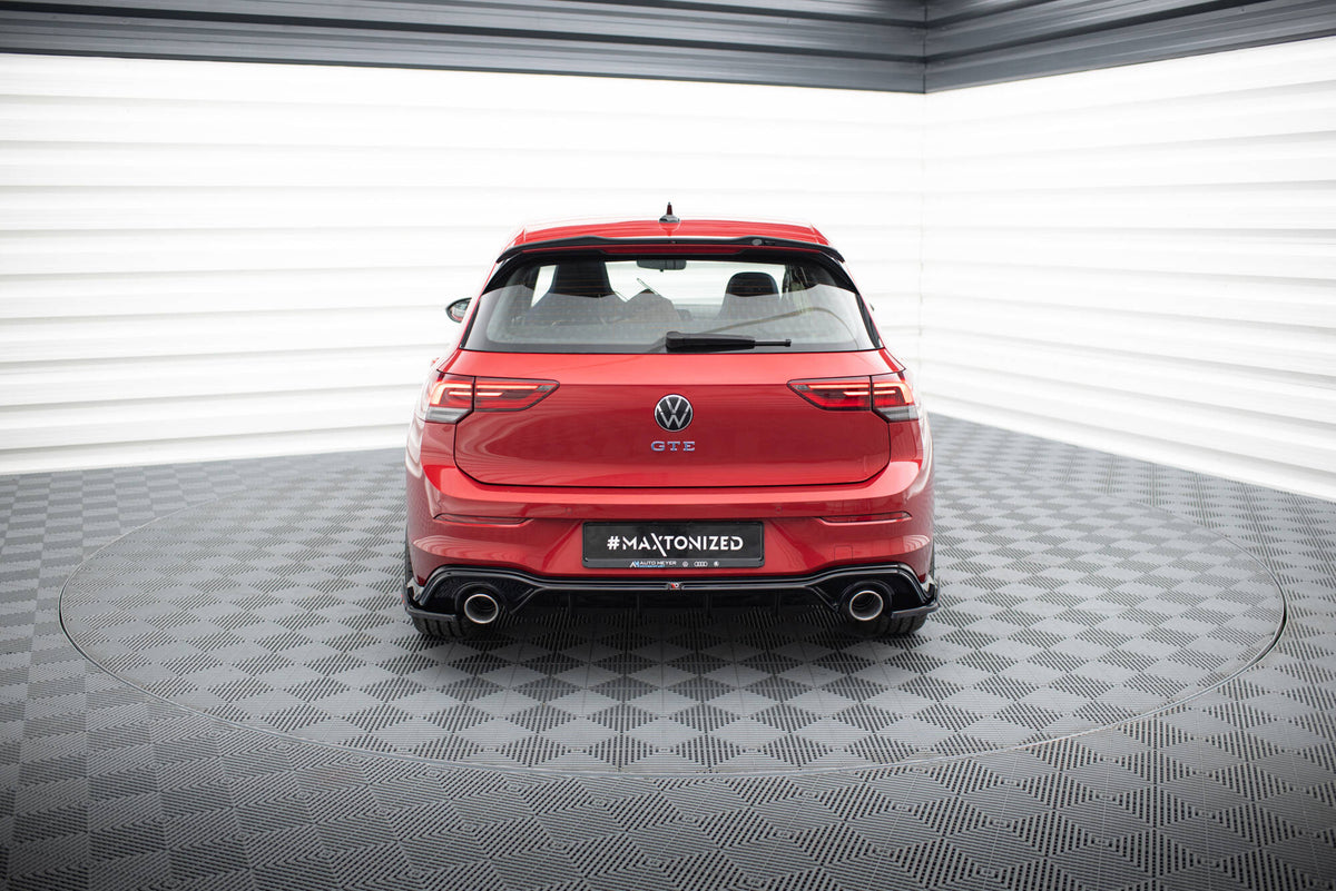 Diffusor Heck Ansatz + Endrohre passend für VW Golf GTE / R-Line Mk8 / Mk8 Facelift – Ansicht 6