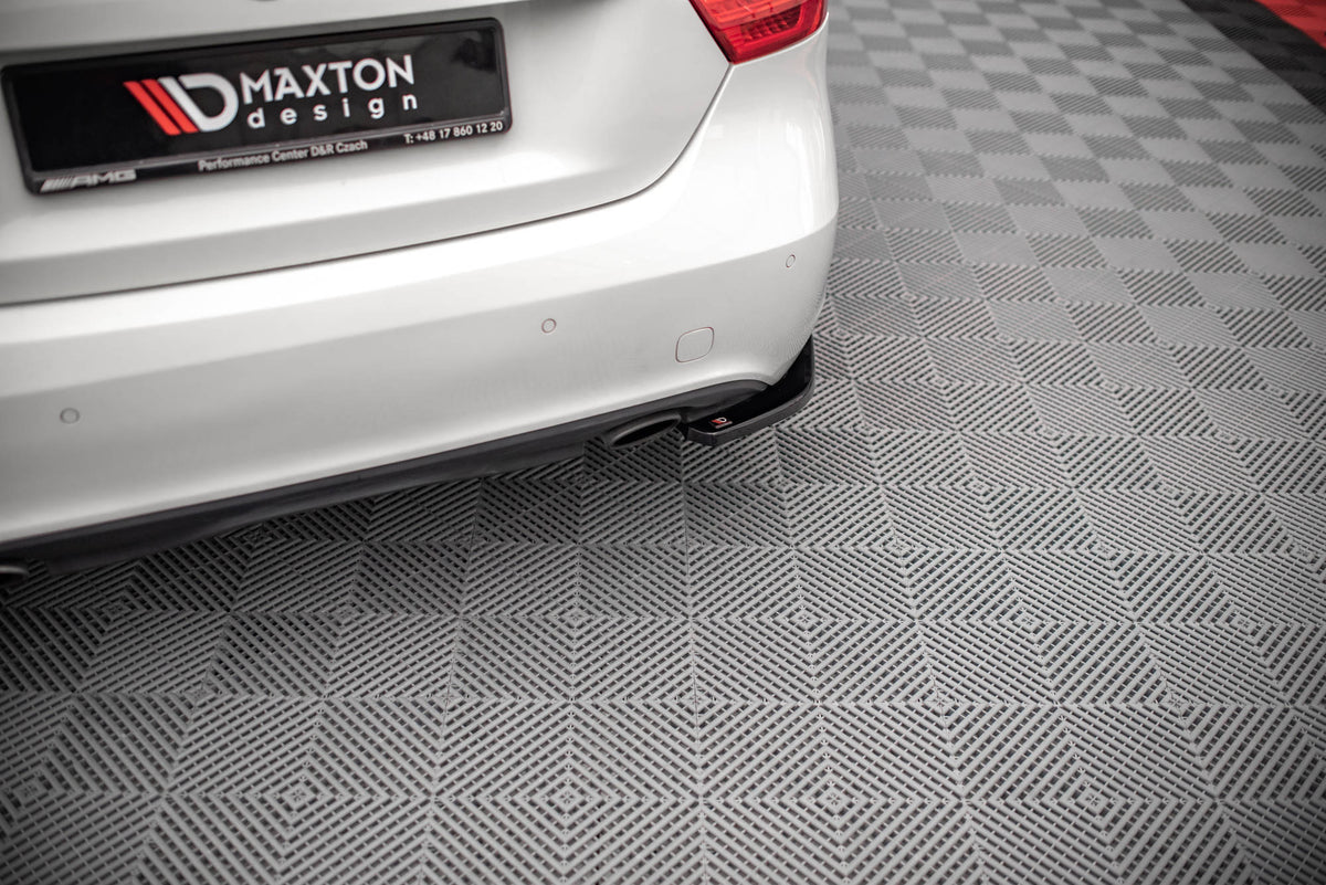 Heck Ansatz Flaps Diffusor V.2 passend für Mercedes-Benz A W176 schwarz Hochglanz – Ansicht 4