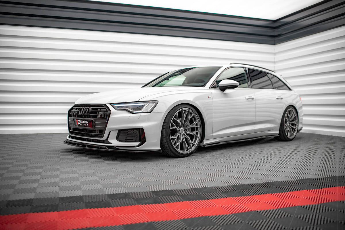 Street+ Seitenschweller Leisten passend für Audi A6 S-Line / S6 C8 / C8 Facelift schwarz Hochglanz – Ansicht 3