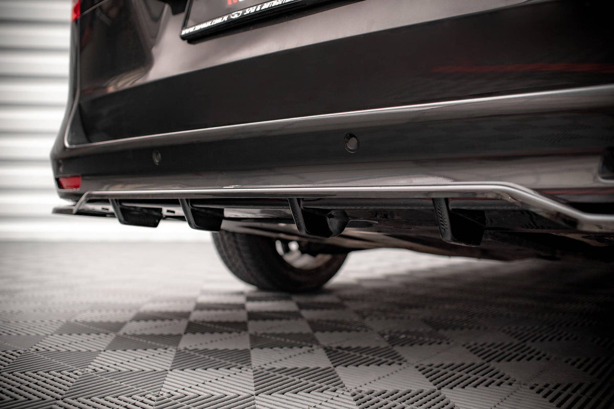 Street+ Mittlerer Diffusor RACE passend für Mercedes-Benz V-Klasse AMG-Line W447 Facelift schwarz Hochglanz – Ansicht 7