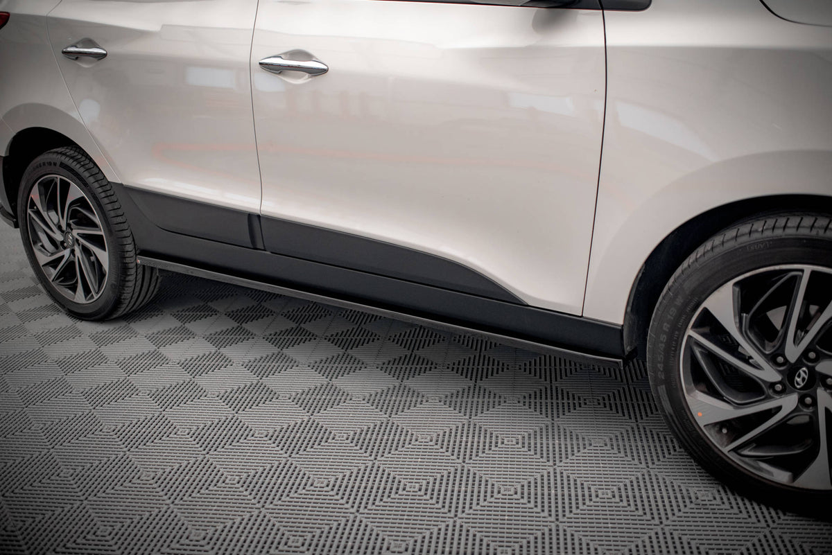Street+ Seitenschweller Leisten passend für Hyundai ix35 Mk1 schwarz Hochglanz – Ansicht 3