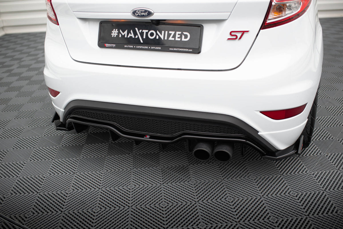 Heck Ansatz Flaps Diffusor V.3 + Flaps passend für Ford Fiesta ST Mk7 Facelift – Ansicht 4