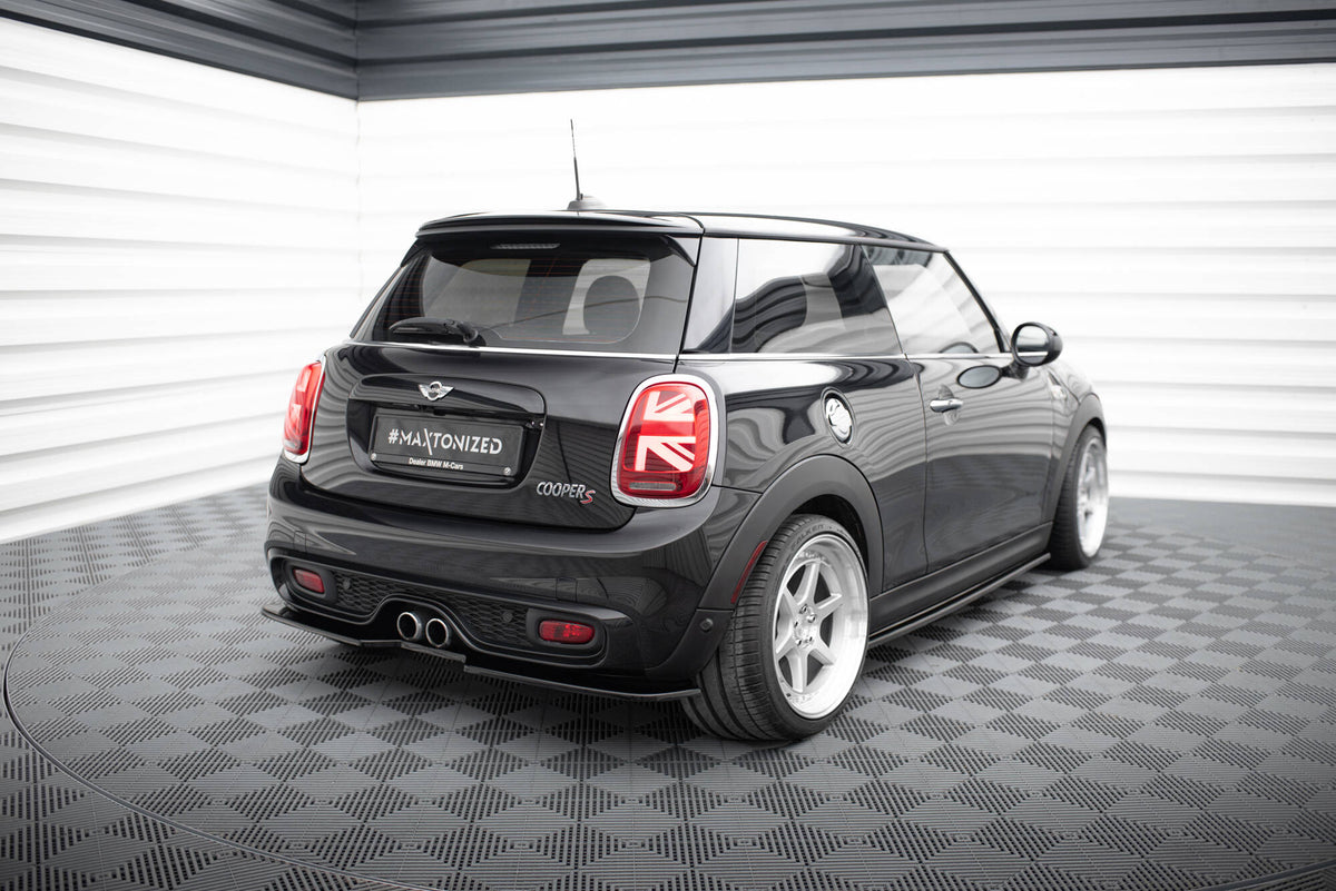 Heckansatz Mini Cooper S F56 / F56 Facelift  schwarz Hochglanz – Ansicht 1
