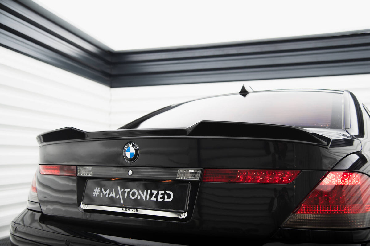 Heckspoiler Lippe 3D BMW 7 E65 schwarz Hochglanz – Ansicht 3