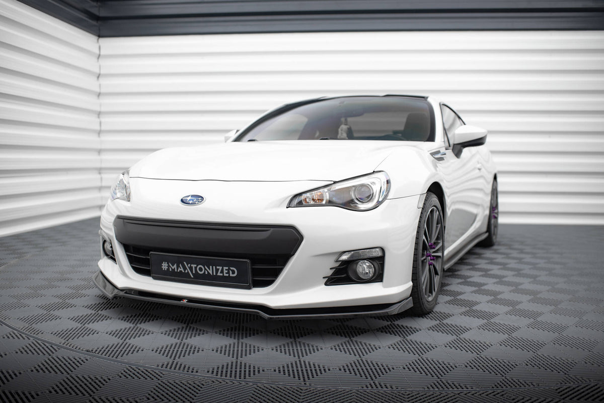 Street+ Spoilerlippe Front Ansatz V.2 passend für Subaru BRZ Mk1  schwarz Hochglanz – Ansicht 3