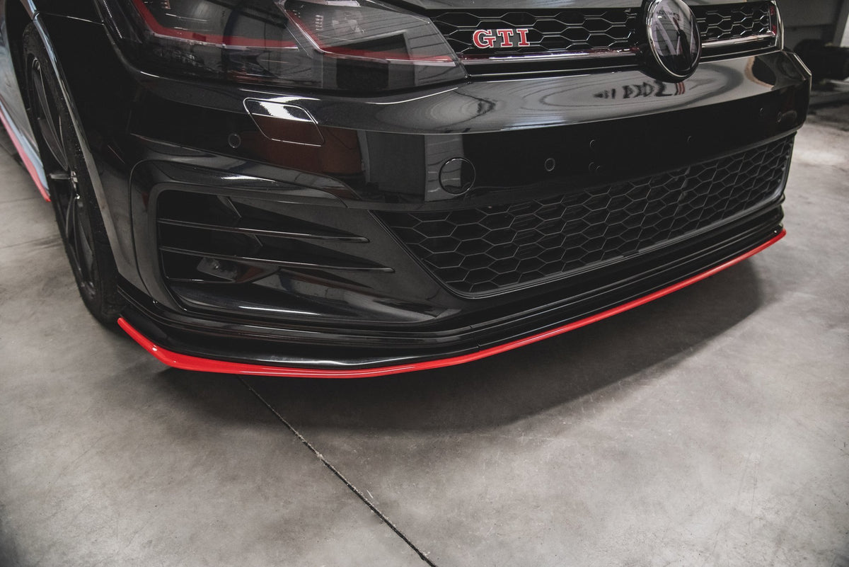 Street+ Spoilerlippe Front Ansatz passend für VW Golf 7 GTI TCR  schwarz Hochglanz – Ansicht 6