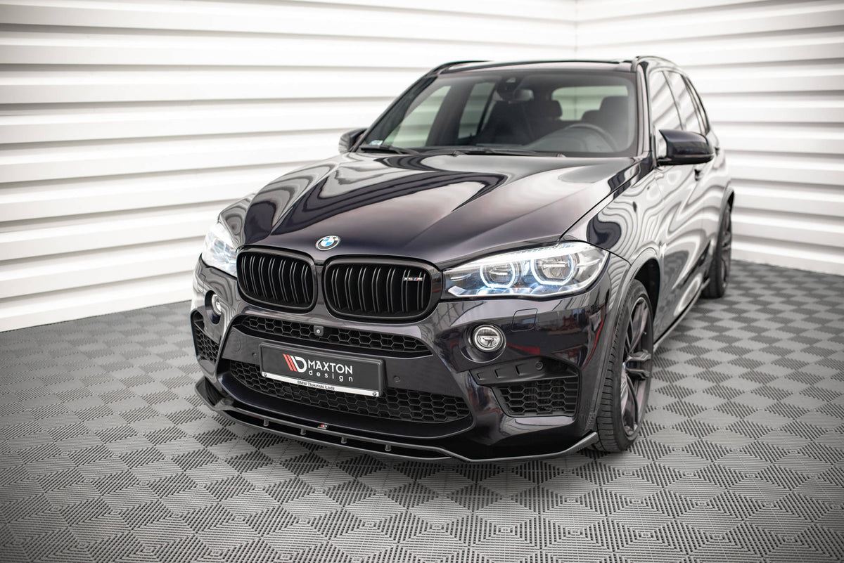 Street+ Spoilerlippe Front Ansatz V.2 passend für BMW X5 M F85 / X6 M F86 schwarz Hochglanz – Ansicht 3