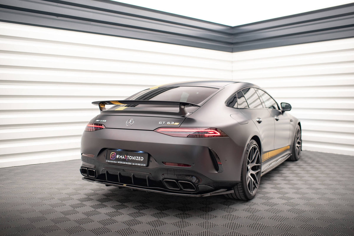 Street+ Mittlerer Diffusor RACE passend für Mercedes-AMG GT 63S 4 Door Coupe Aero X290 schwarz Hochglanz – Ansicht 4