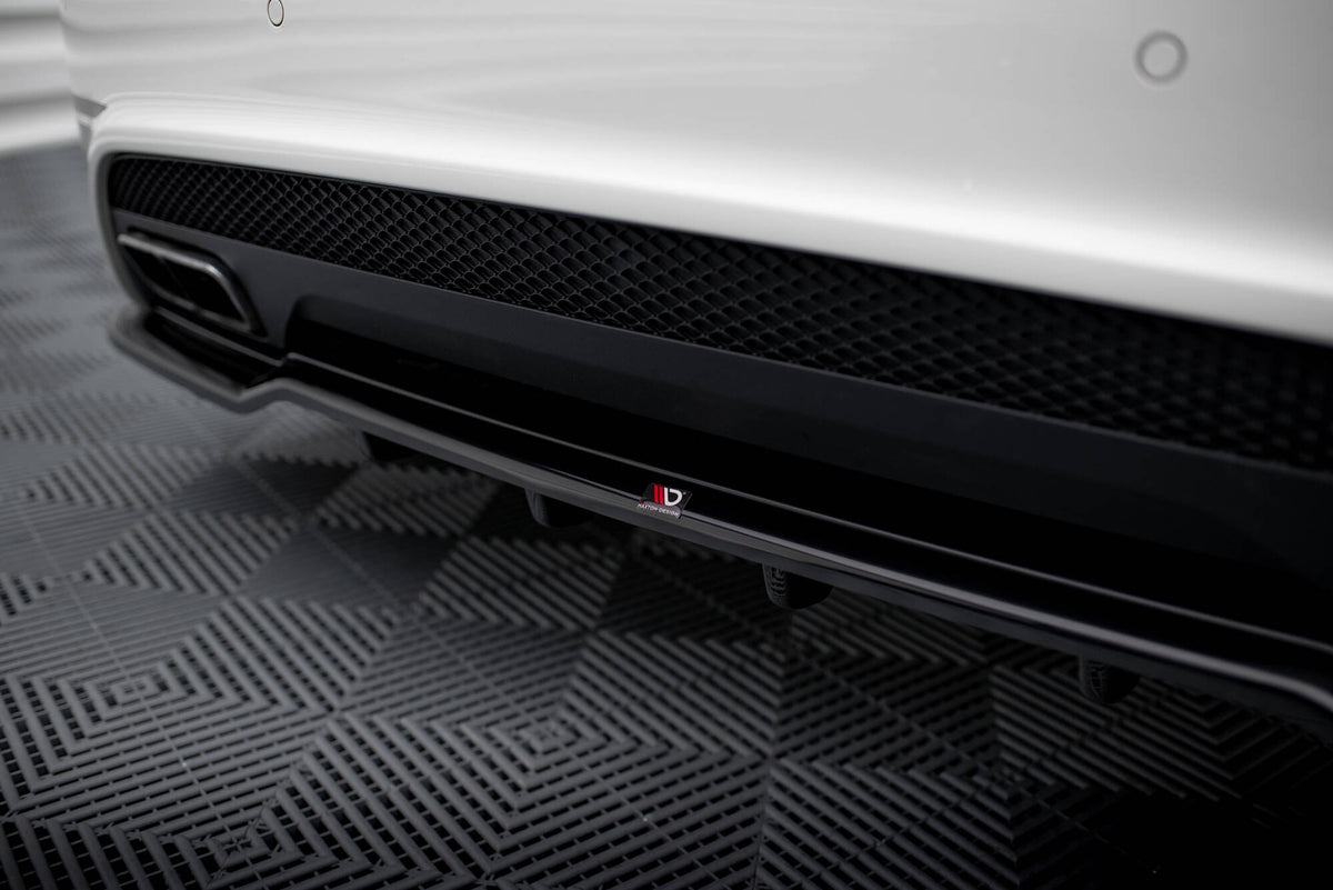 Street+ Mittlerer Diffusor RACE passend für Mercedes-Benz A45 AMG W176 schwarz Hochglanz – Ansicht 4