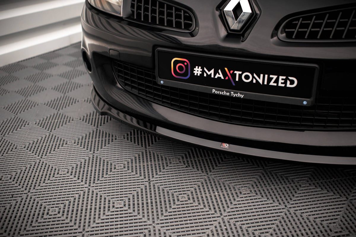 Street+ Spoilerlippe Front Ansatz passend für RENAULT CLIO III RS schwarz Hochglanz – Ansicht 4