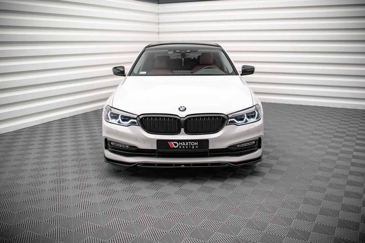 Street+ Spoilerlippe Front Ansatz V.2 passend für BMW 5er G30 / G31 schwarz Hochglanz – Ansicht 1