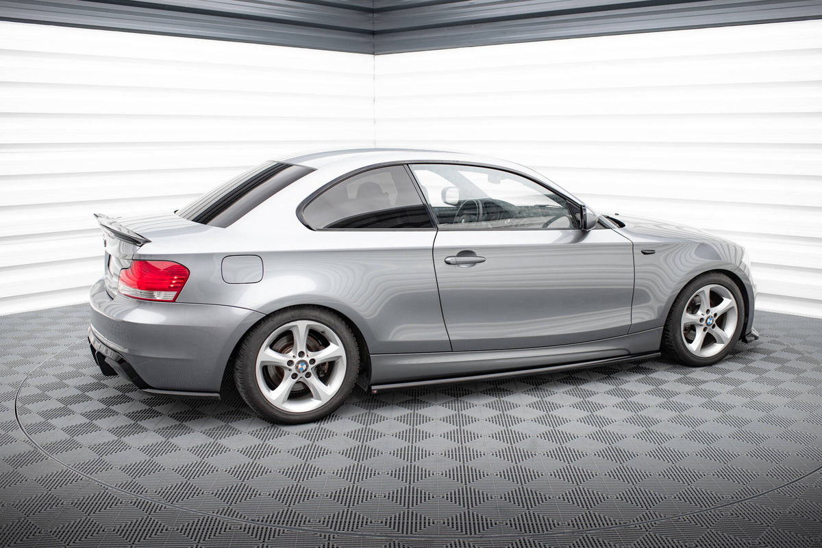 Street+ Seitenschweller Leisten passend für BMW 1er M-Paket E82 schwarz Hochglanz – Ansicht 1