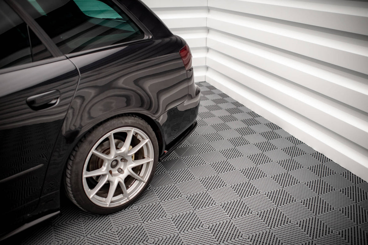 Heck Ansatz Flaps Diffusor passend für Seat Exeo schwarz Hochglanz – Ansicht 4