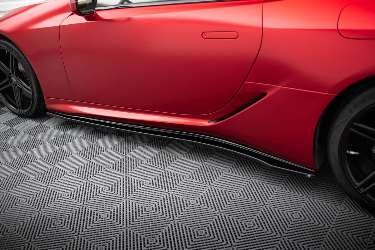 Street+ Seitenschweller Leisten passend für Lexus LC 500 schwarz Hochglanz – Ansicht 4