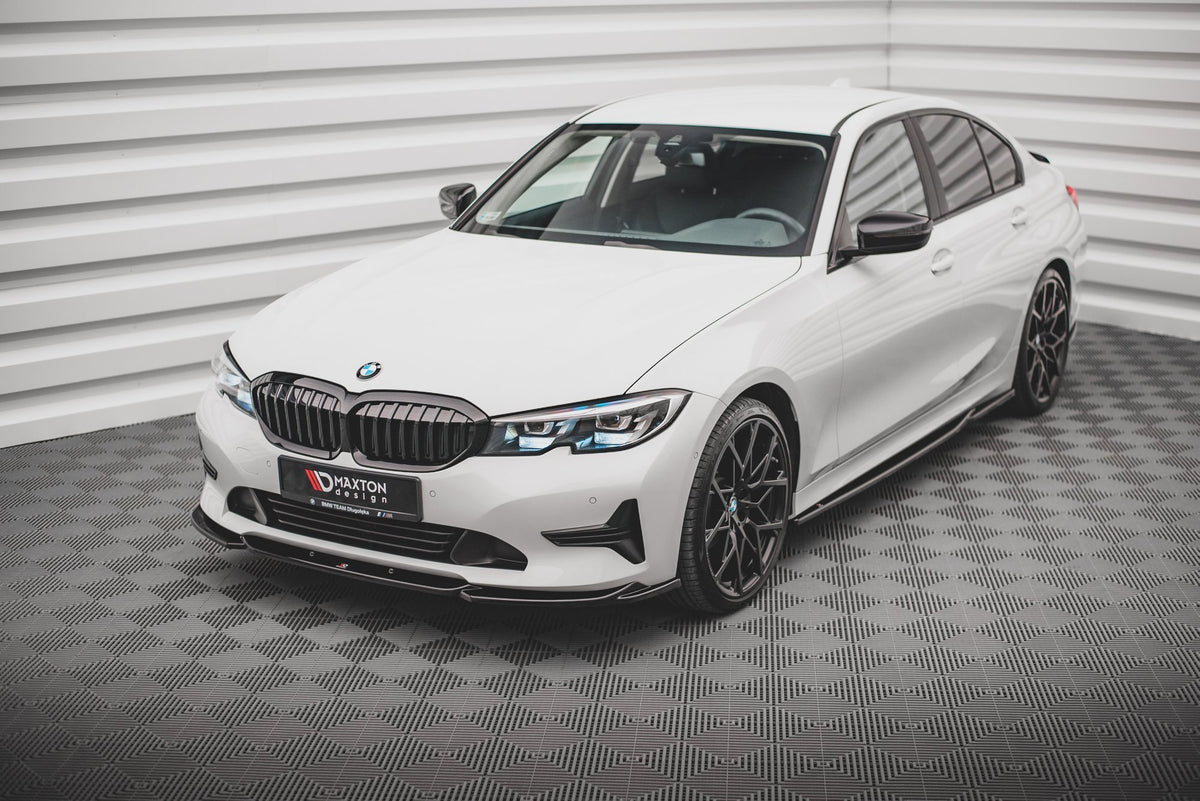 Street+ Spoilerlippe Front Ansatz V.2 passend für BMW 3er G20 / G21 schwarz Hochglanz – Ansicht 3