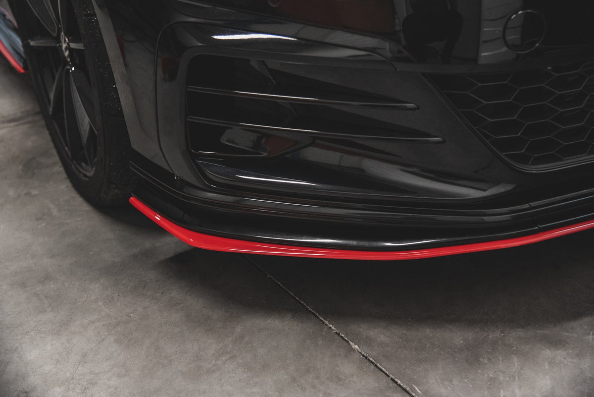Street+ Spoilerlippe Front Ansatz passend für VW Golf 7 GTI TCR  schwarz Hochglanz – Ansicht 8