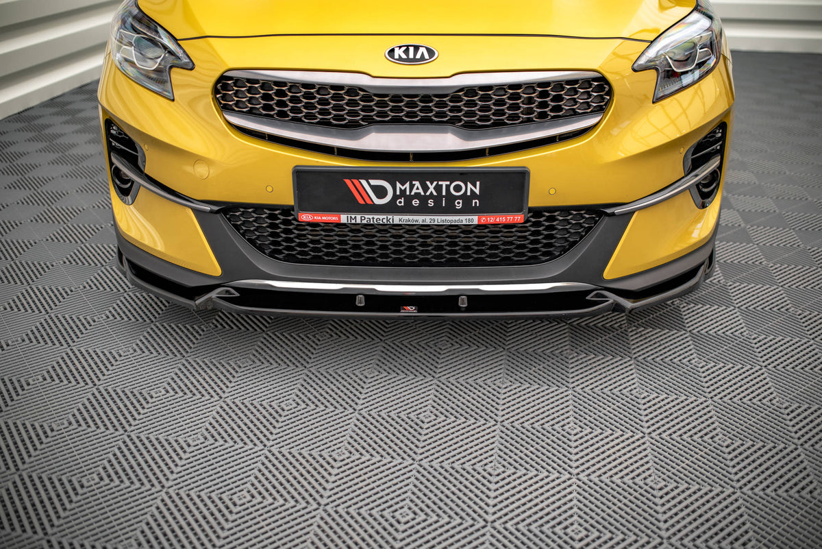 Street+ Spoilerlippe Front Ansatz passend für Kia XCeed Mk1 schwarz Hochglanz – Ansicht 1