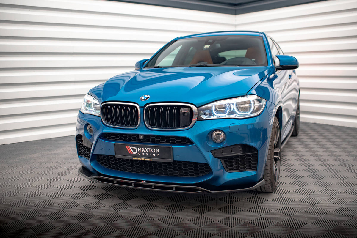 Street+ Spoilerlippe Front Ansatz V.2 passend für BMW X5 M F85 / X6 M F86 schwarz Hochglanz – Ansicht 6