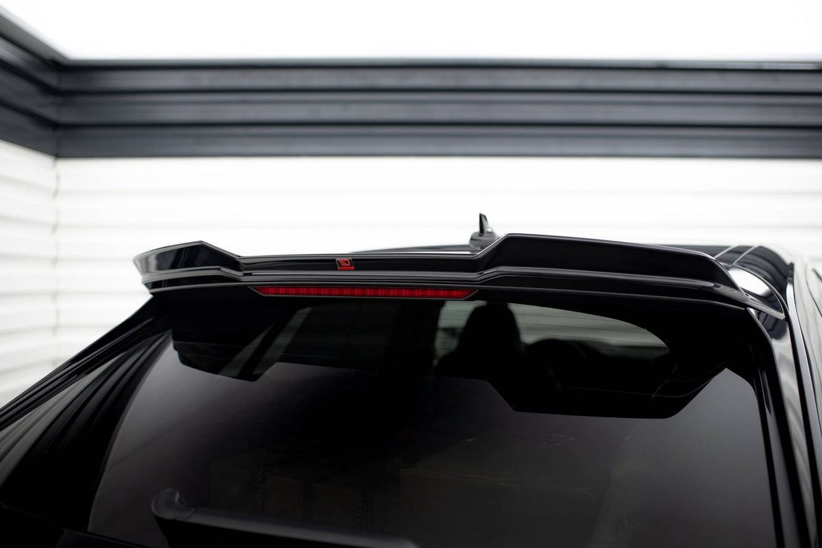 Höher Heckspoiler Lippe 3D Audi RSQ8 Mk1 Facelift schwarz Hochglanz – Ansicht 3