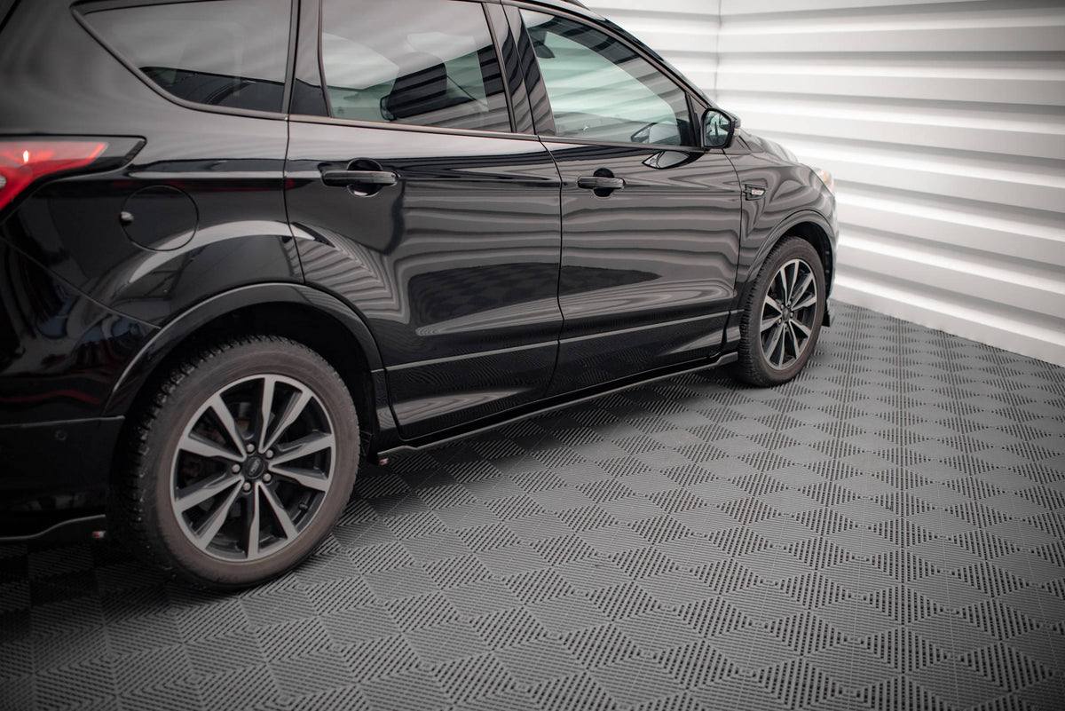 Street+ Seitenschweller Leisten passend für Ford Escape ST-Line Mk3 schwarz Hochglanz – Ansicht 3