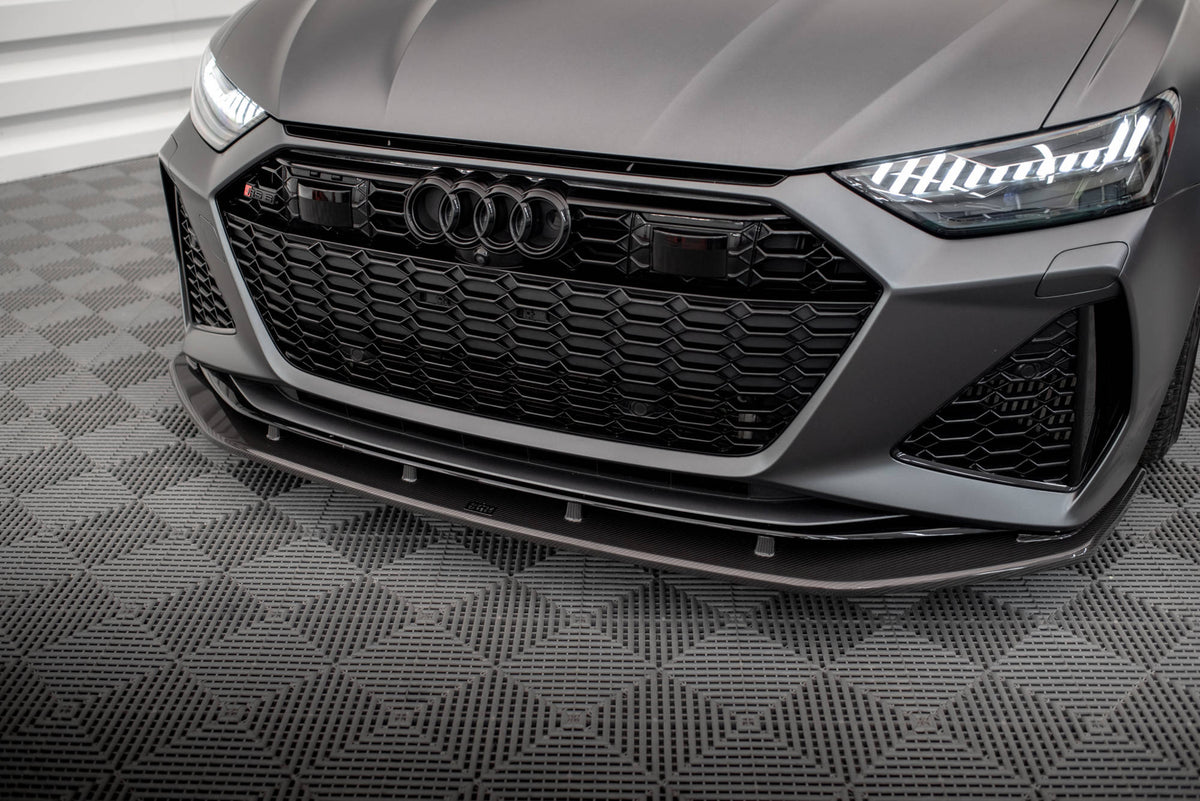 Set of Carbon Fiber Splitters Audi RS6 C8 schwarz matt – Ansicht 4