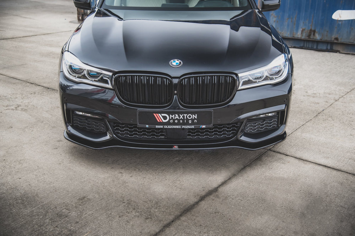 Street+ Spoilerlippe Front Ansatz V.1 passend für BMW 7 M-Paket G11 /G12 schwarz Hochglanz – Ansicht 3