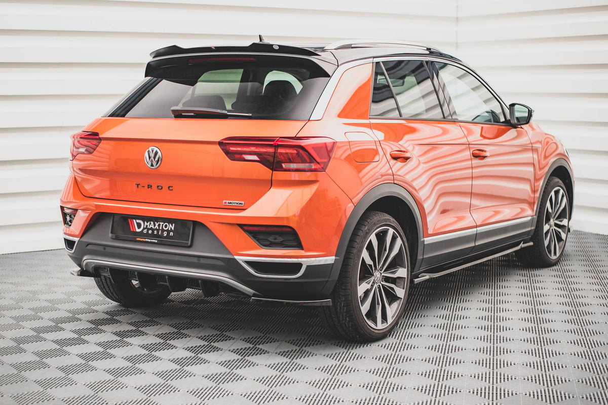 Diffusor Heck Ansatz passend für VW T-Roc Mk1 schwarz Hochglanz – Ansicht 3