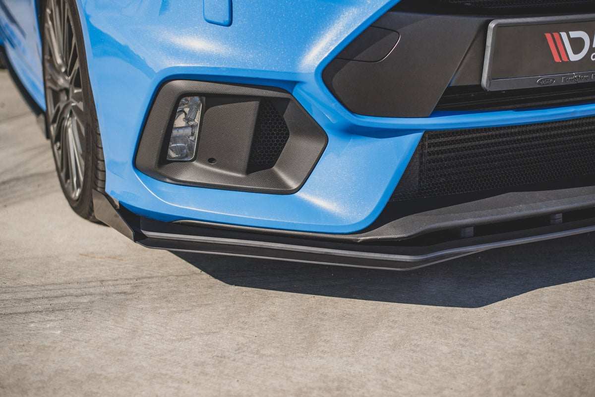 Street Pro Street+ Spoilerlippe Front Ansatz passend für + Flaps passend für Ford Focus RS Mk3 schwarz Hochglanz – Ansicht 5