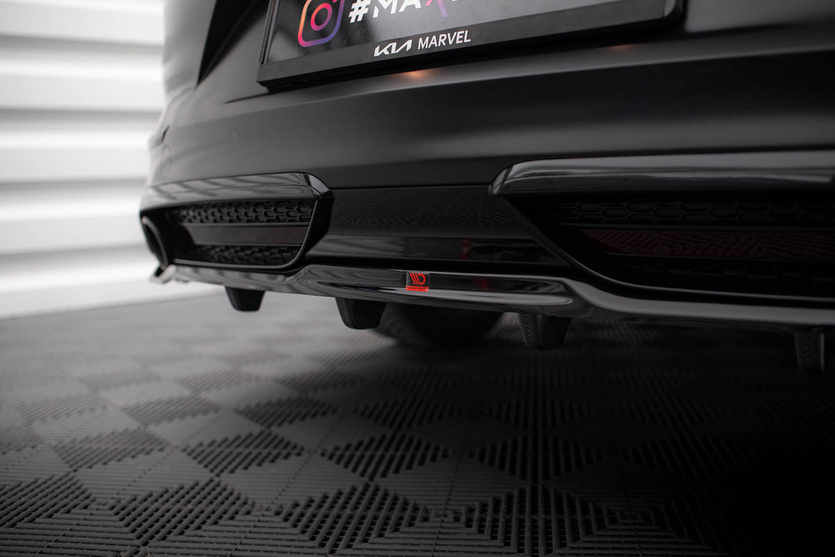 Street+ Mittlerer Diffusor RACE passend für Kia Proceed GT Mk1 Facelift schwarz Hochglanz – Ansicht 3
