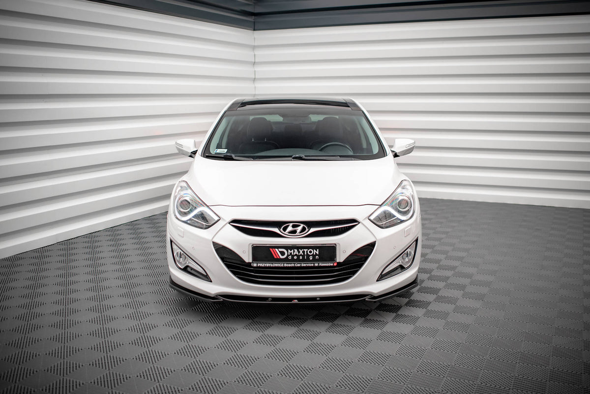 Street+ Spoilerlippe Front Ansatz passend für Hyundai I40 Mk1 schwarz Hochglanz – Ansicht 1