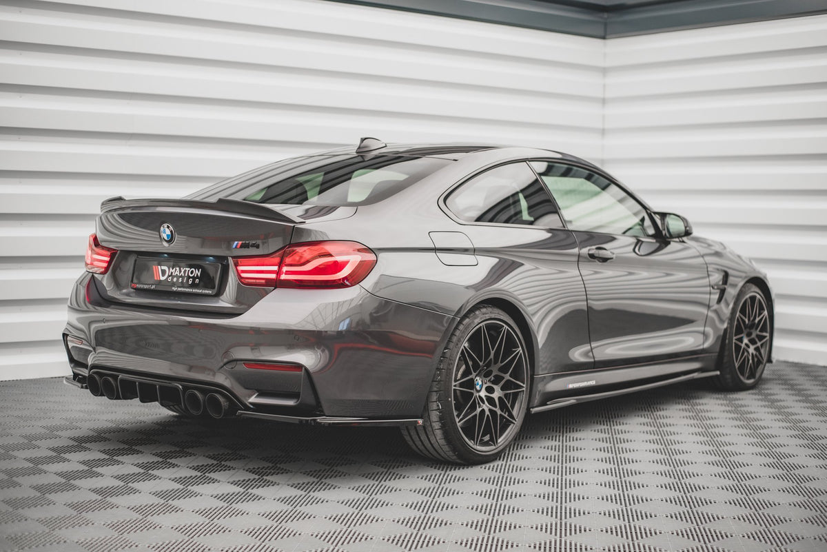 Street+ Seitenschweller Leisten V.2 passend für BMW M4 F82 schwarz Hochglanz – Ansicht 3