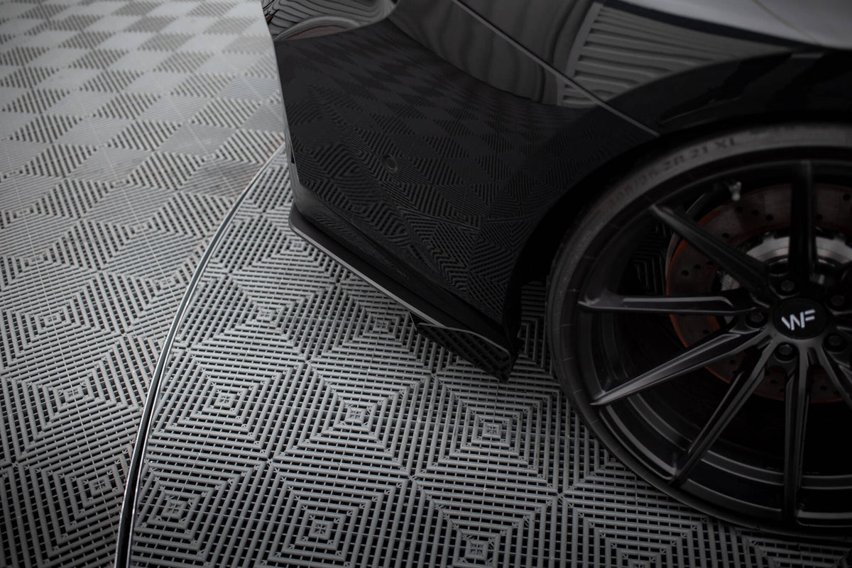 Street Pro Heck Ansatz Flaps Diffusor V.1 + Flaps passend für BMW M2 G87 schwarz Hochglanz – Ansicht 4