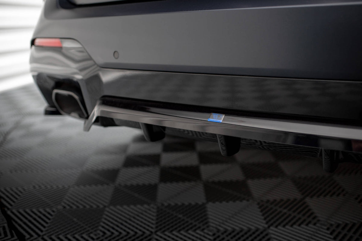 Street+ Mittlerer Diffusor RACE passend für BMW X3 M-Paket G01 Facelift schwarz Hochglanz – Ansicht 3