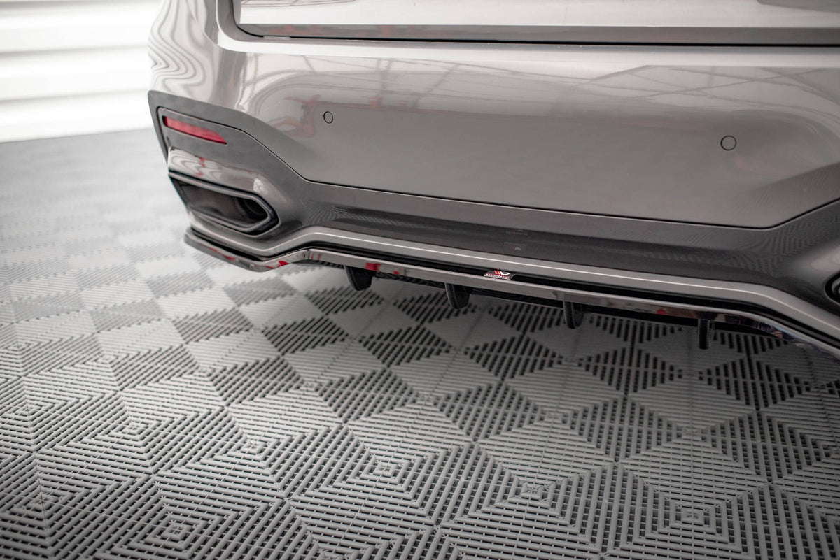 Street+ Mittlerer Diffusor RACE passend für V.1 BMW 7 M-Paket G11 / G12 Facelift schwarz Hochglanz – Ansicht 1